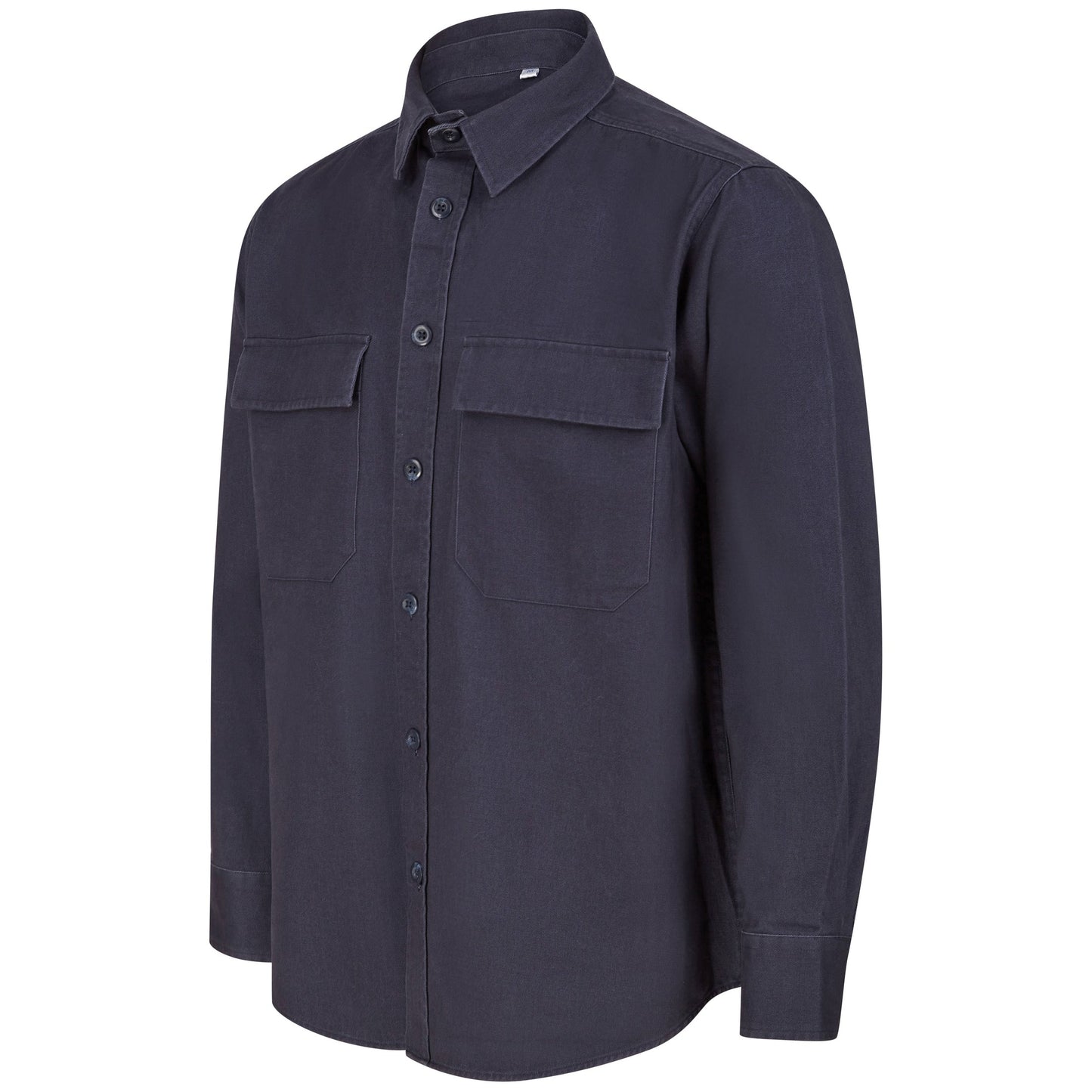 Front Row Heavyweight Drill Overshirt with Mitred Pockets Tag-Free Workwear