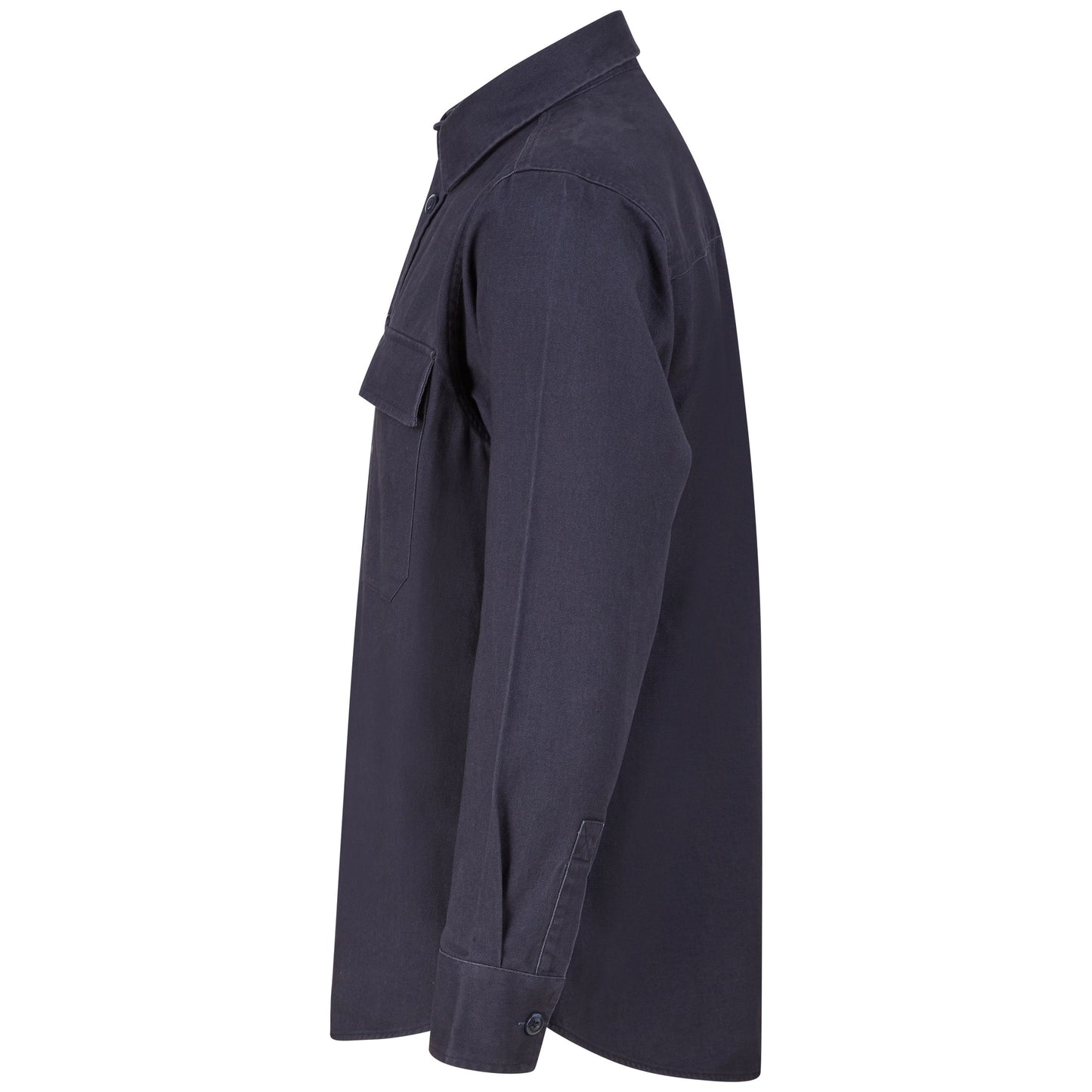 Front Row Heavyweight Drill Overshirt with Mitred Pockets Tag-Free Workwear