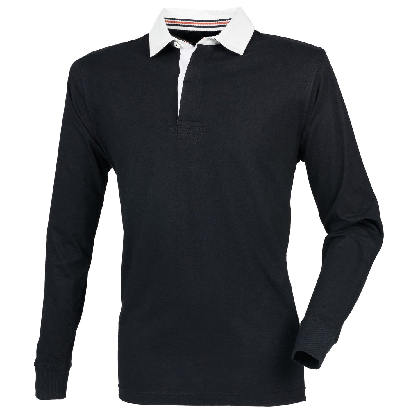 Front Row Premium Superfit Rugby Shirt Slim Fit Soft Cotton Woven Collar
