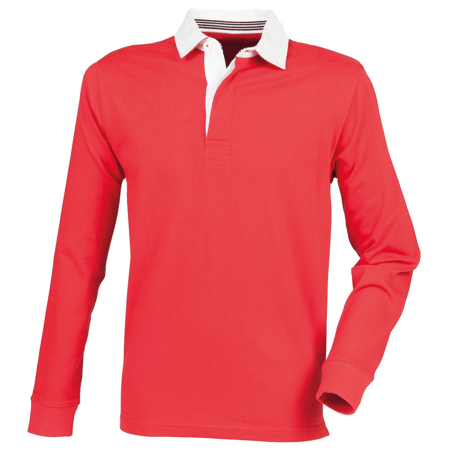 Front Row Premium Superfit Rugby Shirt Slim Fit Soft Cotton Woven Collar