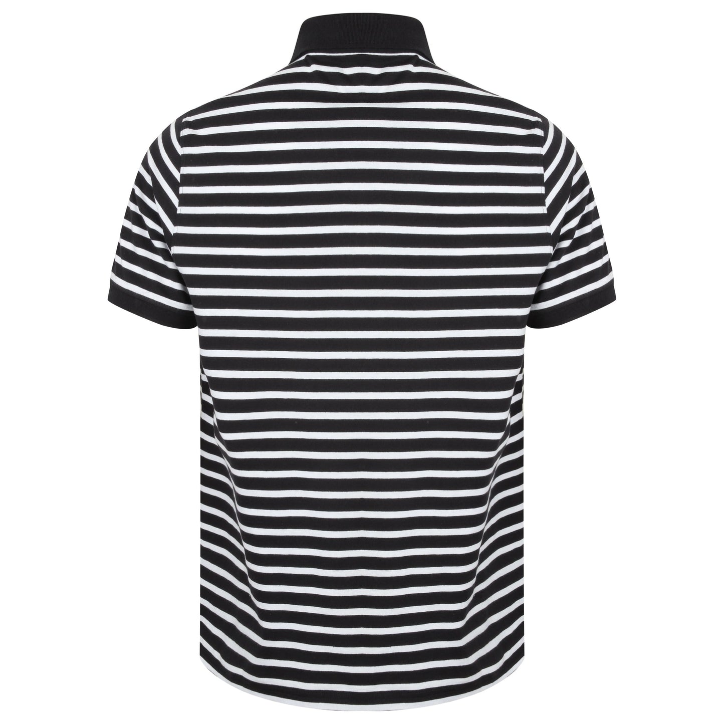 Front Row Striped Jersey Polo Shirt 100% Cotton Tag-Free Casual Wear XS-2XL
