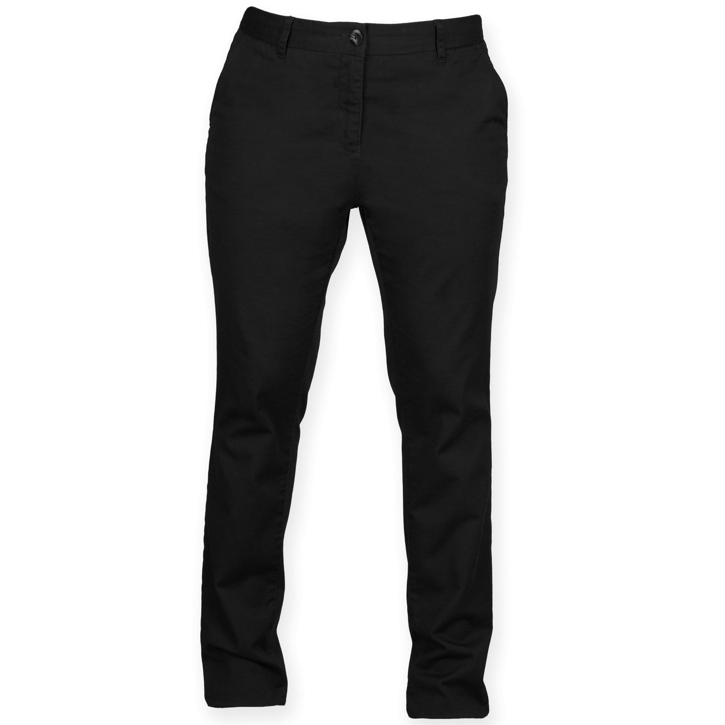 Front Row Women's Stretch Chinos Flat Front Lightweight Casual Trousers
