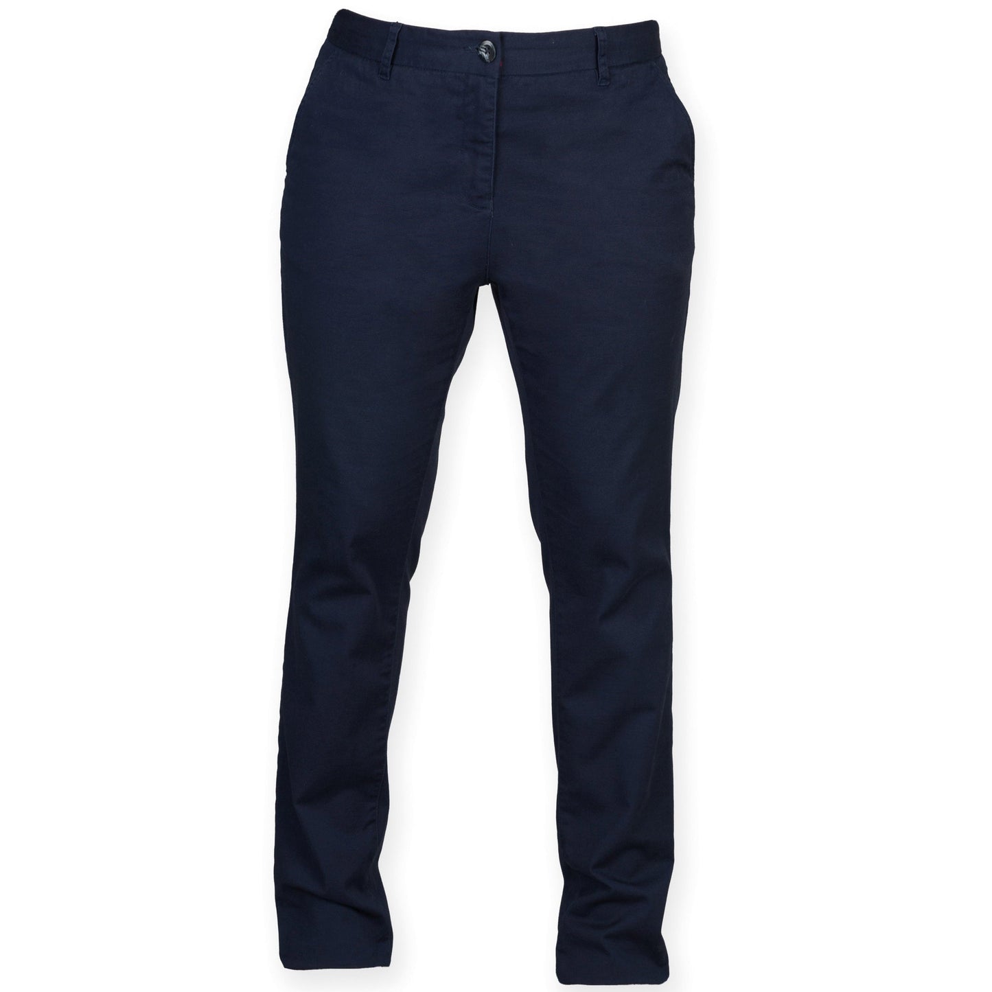 Front Row Women's Stretch Chinos Flat Front Lightweight Casual Trousers