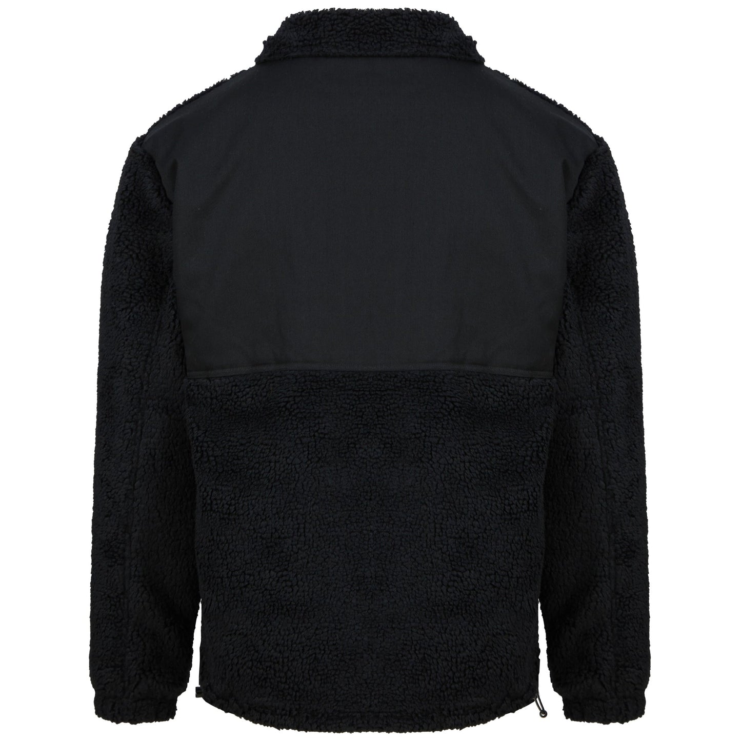 Front Row Recycled Sherpa Fleece Jacket Eco-Friendly Zip-Through Regular Fit