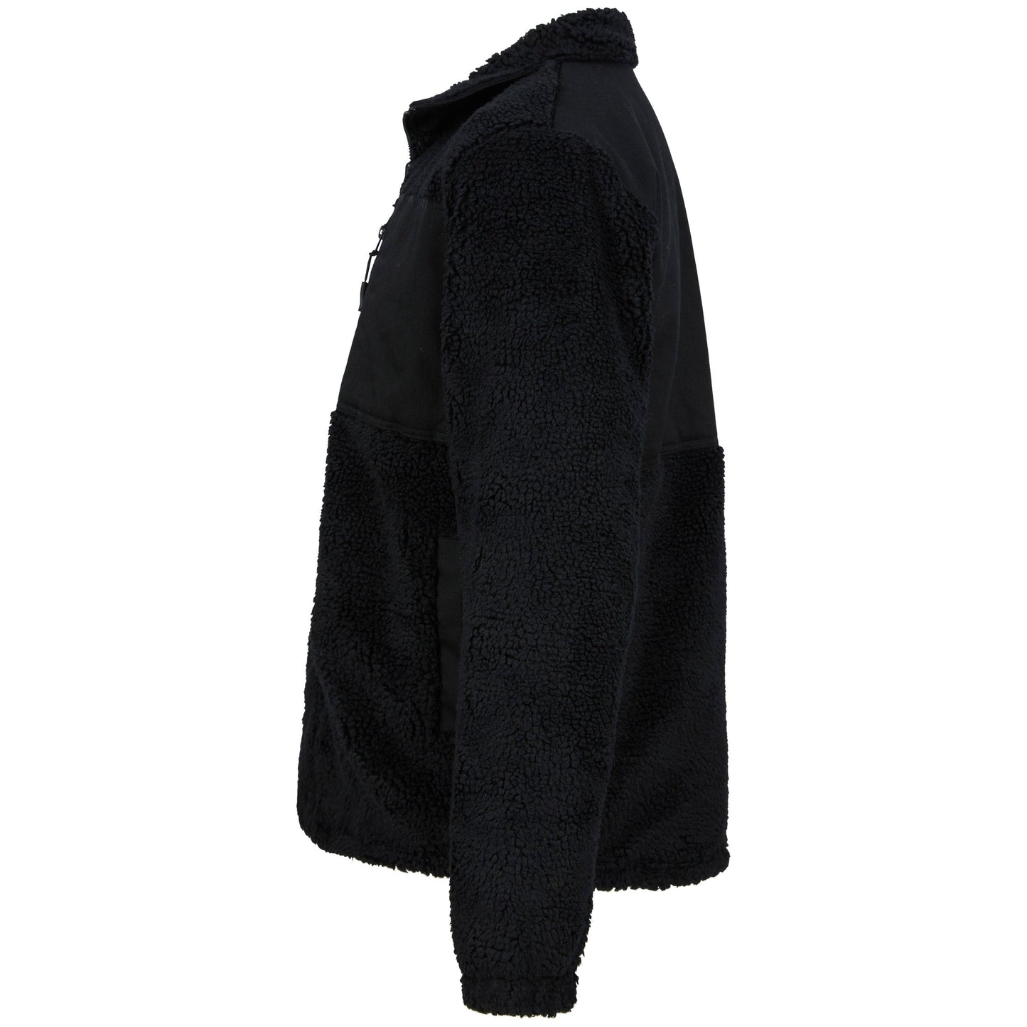 Front Row Recycled Sherpa Fleece Jacket Eco-Friendly Zip-Through Regular Fit