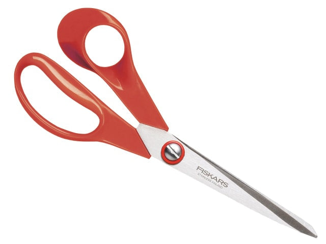 Fiskars LeftHanded GeneralPurpose Scissors 210mm Ergonomic Handle StainlessSteel