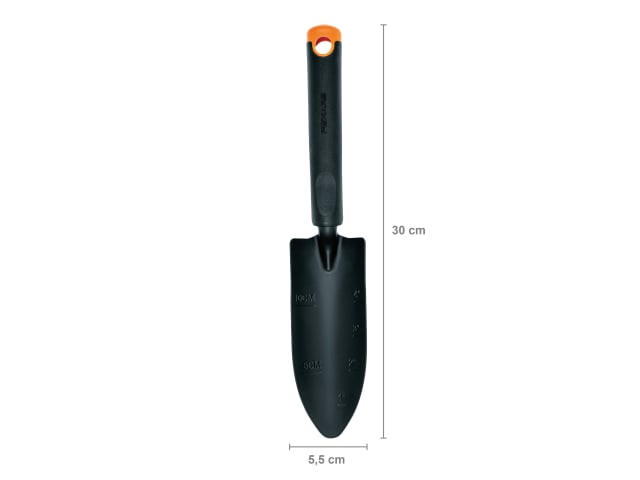 Fiskars Ergo Transplanter Lightweight Steel Garden Tool with Ergonomic Handle