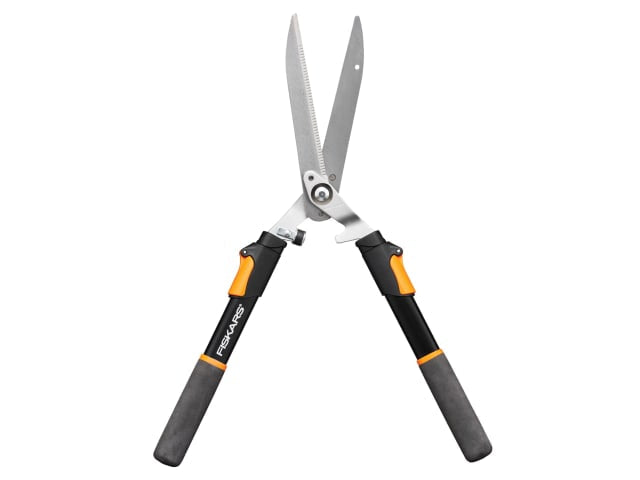 Fiskars Solid Telescopic Hedge Shears with Extendable Handles and Non-Slip Grips