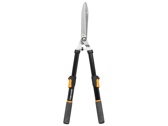 Fiskars Solid Telescopic Hedge Shears with Extendable Handles and Non-Slip Grips