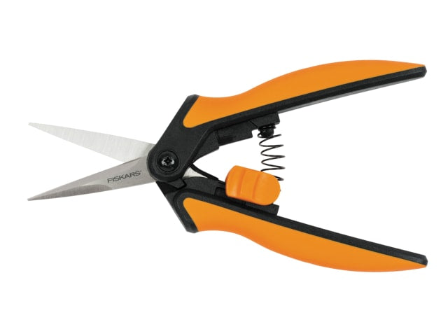 Fiskars Solid SP13 Pruning Snip Microtip Stainless Steel Blades SoftGrip Handles