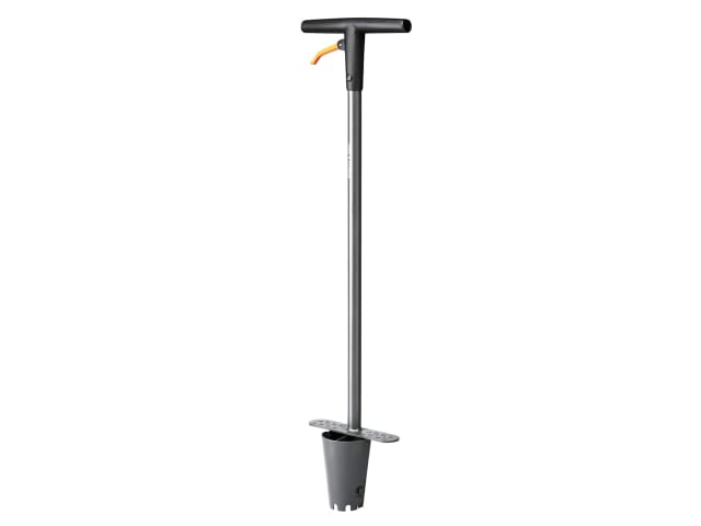Fiskars Ergo Bulb Planter 100cm Steel Easy Stand-Up Planting Tool Garden