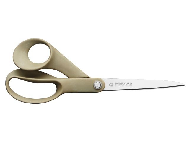 Fiskars Renew Scissors 21cm Eco-Friendly Recycled Stainless Steel Blades