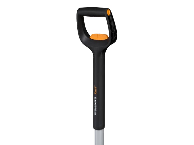 Fiskars Xact Telescopic Pointed Spade Ergonomic SoftGrip Handle 110.8-130cm