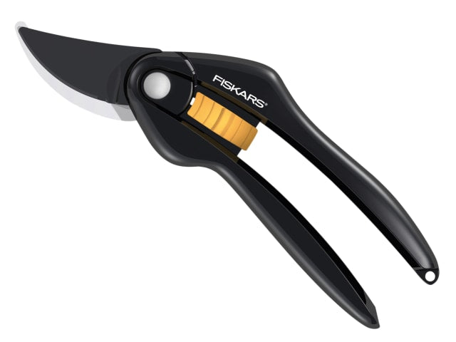 Fiskars SingleStep Bypass Pruner 22mm Cutting Capacity Comfortable Grip 208mm