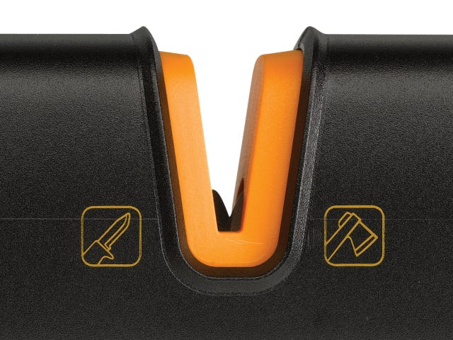 Fiskars Xsharp Axe and Knife Sharpener Compact Ceramic Grind Stone 165mm