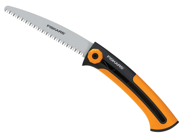 Fiskars Xtract SW73 Garden Pruning Saw 160mm with Belt Clip and SoftGrip Handle