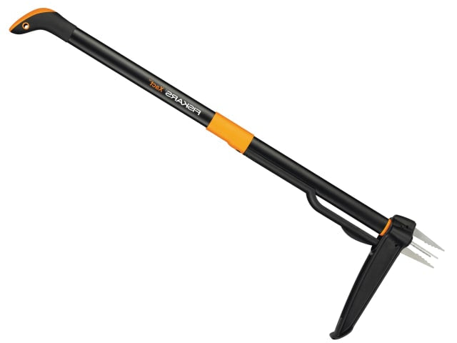 Fiskars Xact Weed Puller Ergonomic Root Remover Long Shaft Stainless Steel Jaws