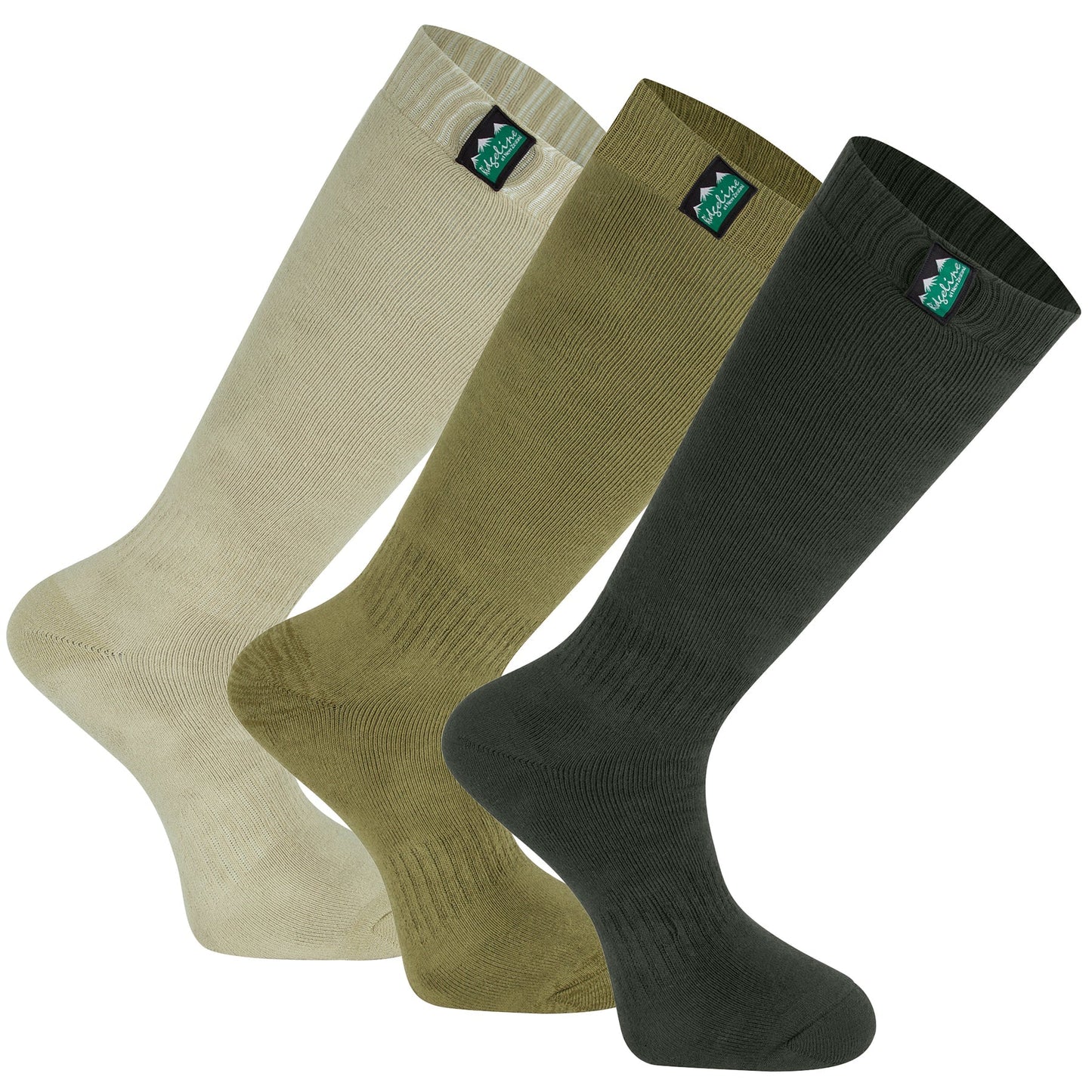 Ridgeline Cotton Full Length Work Socks Durable Comfortable Underfoot