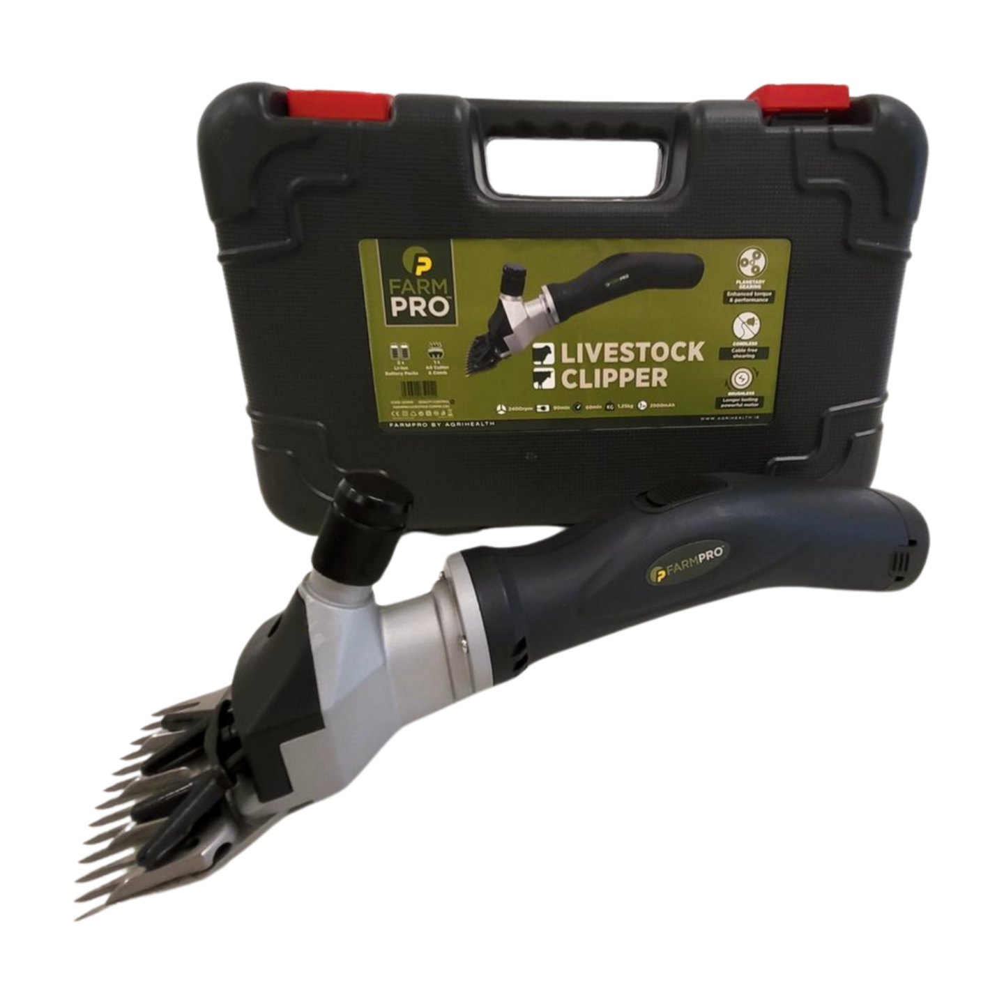 FarmPro Grooming Cordless Livestock Clipper Feeder For Sheep and Cattle