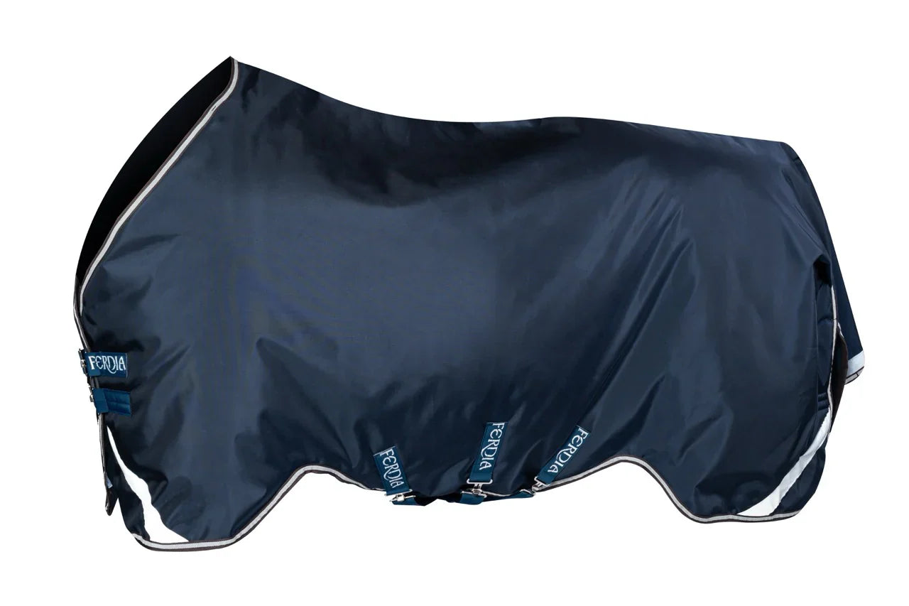 Ferdia Equine Horse High King 200g 840D Navy Plain Weave Turnout Rug Plus ++