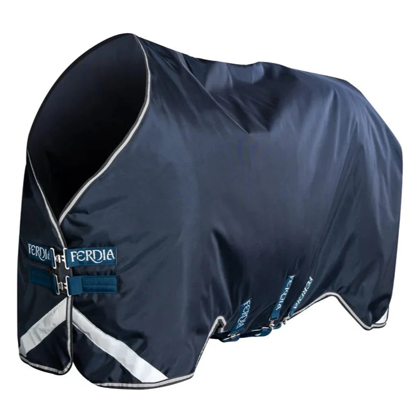 Ferdia Equine Horse High King 200g 840D Navy Plain Weave Turnout Rug Plus ++