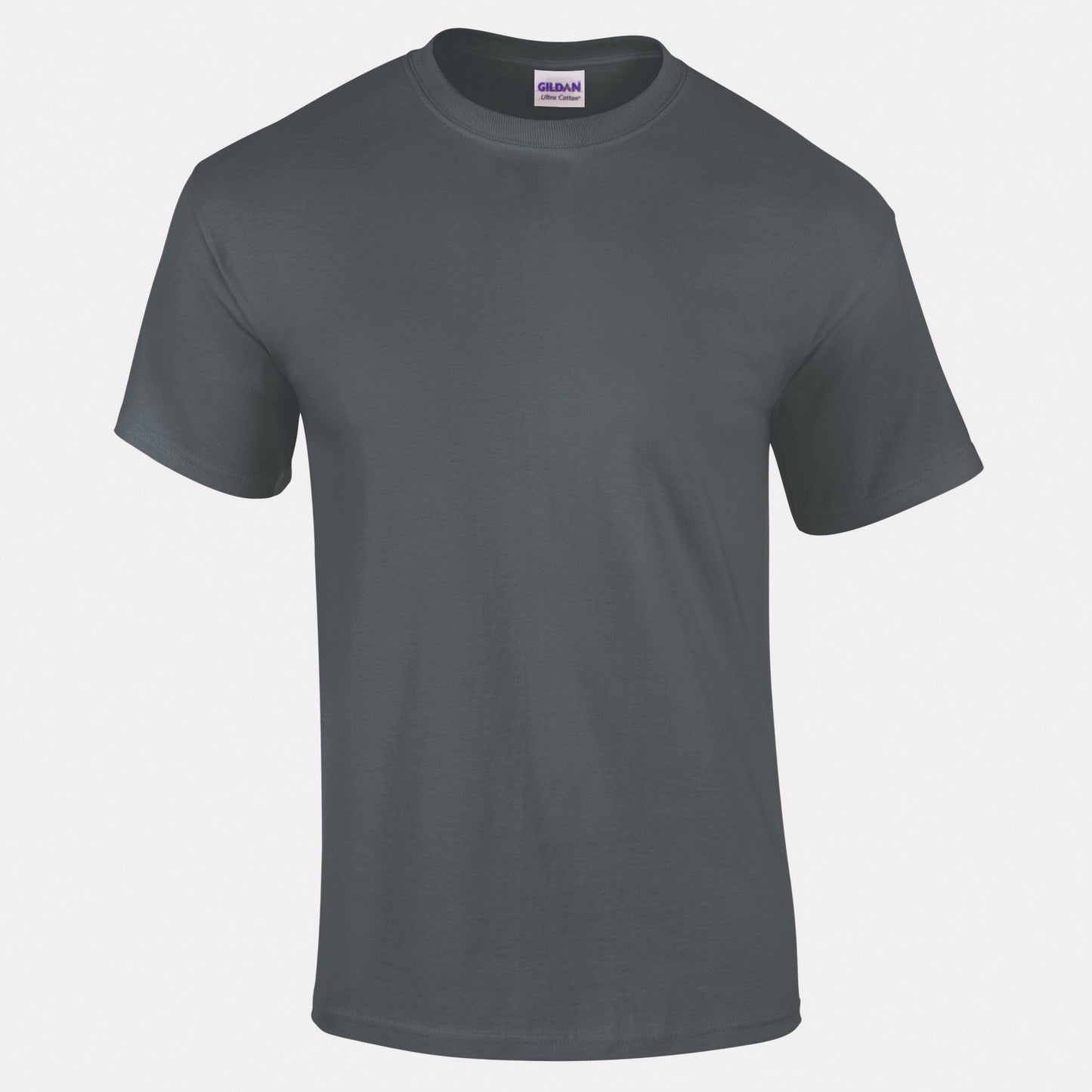 Gildan Ultra Cotton Adult T-Shirt Charcoal 100% Cotton Classic Fit Heavyweight
