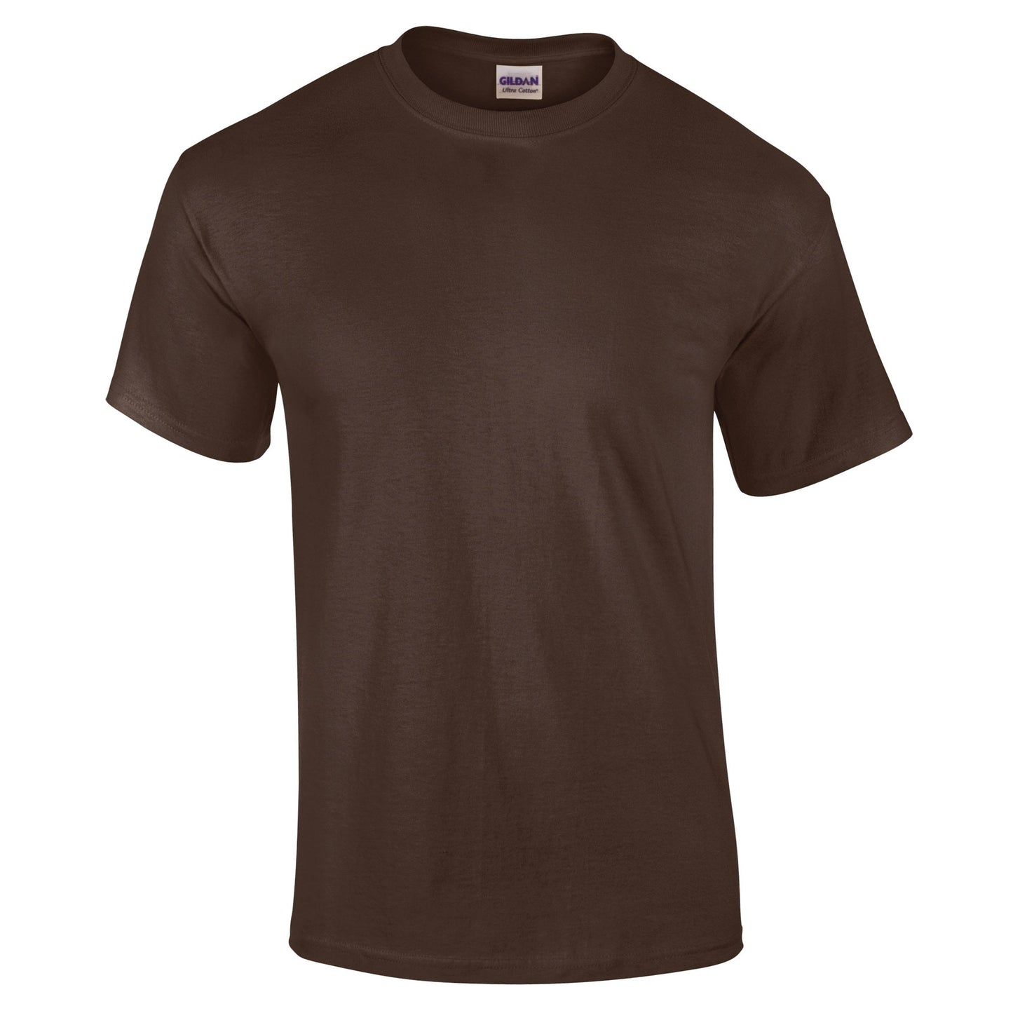 Gildan Ultra Cotton Adult T-Shirt Dark Chocolate 100% Cotton Classic Fit