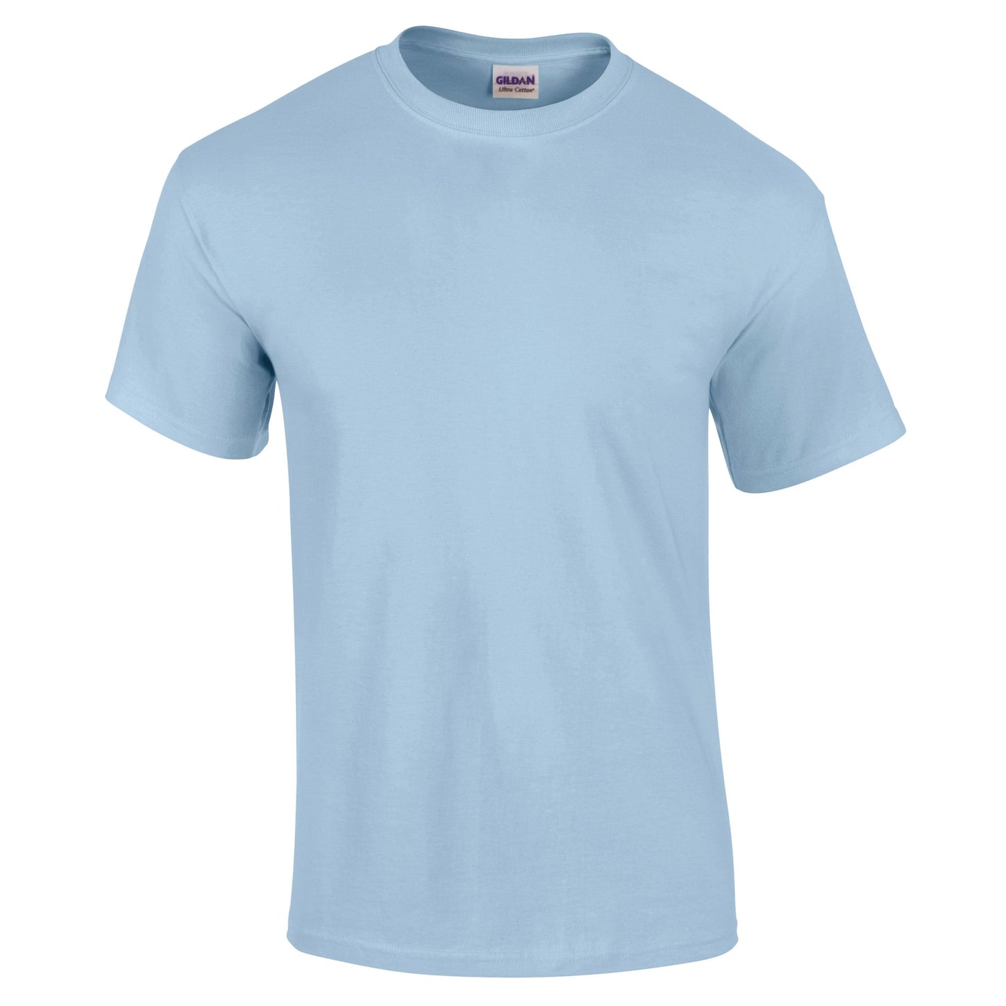 Gildan Ultra Cotton Adult T-Shirt Light Blue 100% Cotton Classic Fit S-3XL