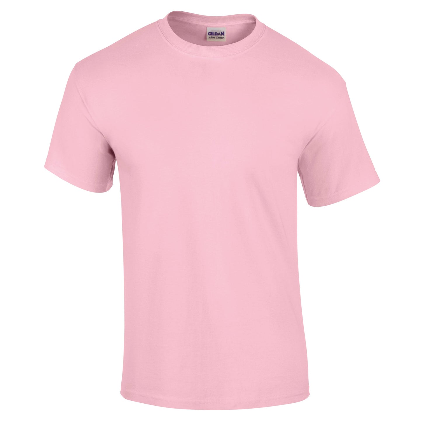 Gildan Ultra Cotton Adult T-Shirt Light Pink 100% Cotton Classic Fit