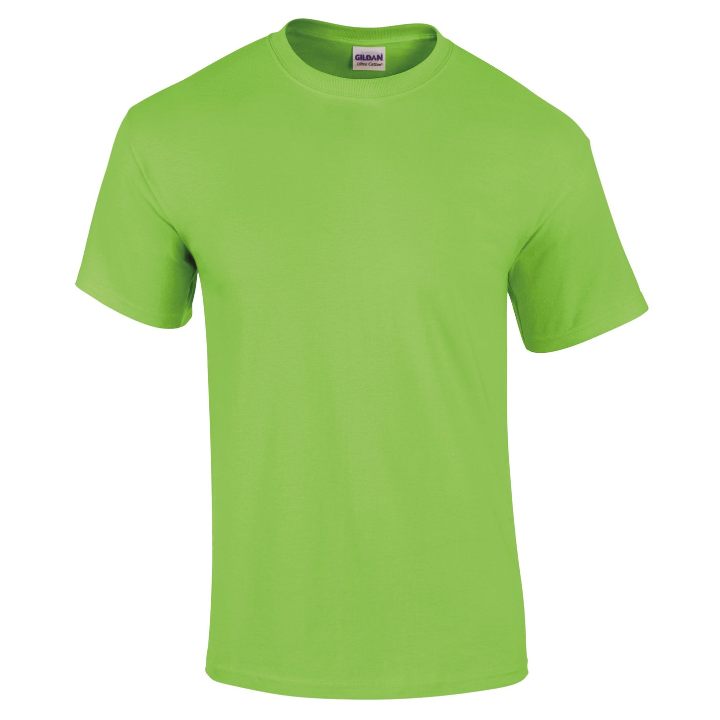 Gildan Ultra Cotton Adult T-Shirt Lime 100% Cotton Classic Fit Durable Tee