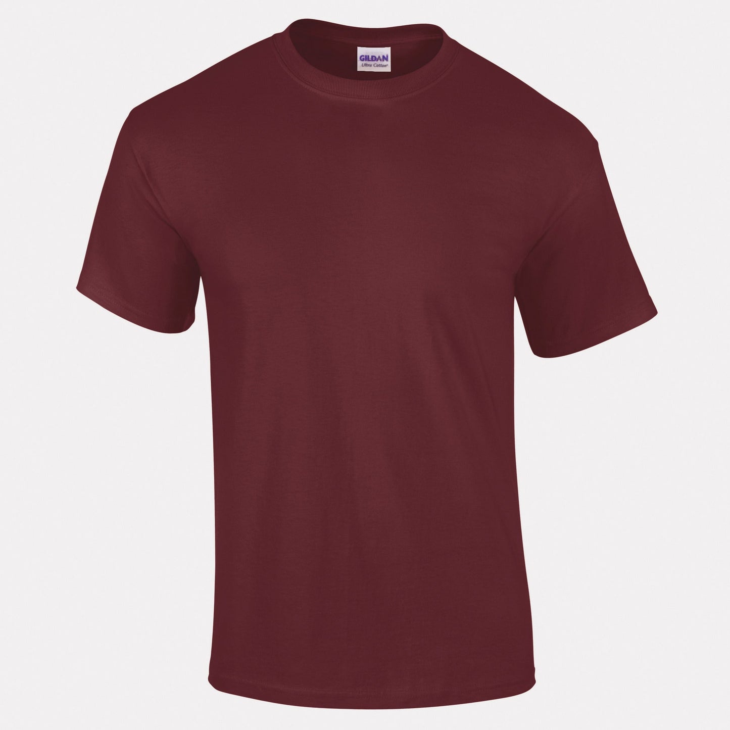 Gildan Ultra Cotton Adult T-Shirt Maroon 100% Cotton Classic Fit Durable Tee