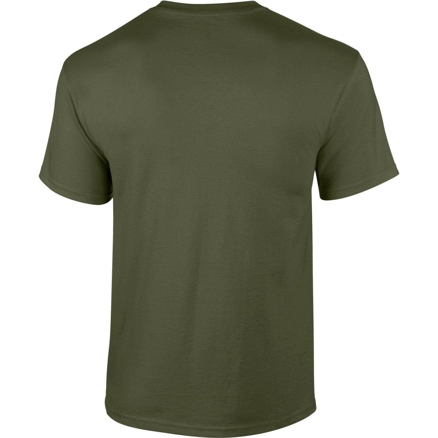 Gildan Ultra Cotton Adult T-Shirt Military Green 100% Cotton Classic Fit