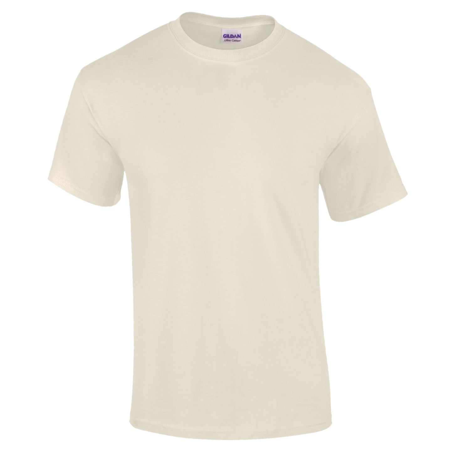 Gildan Ultra Cotton Adult T-Shirt Natural 100% Cotton Classic Fit Durable Tee