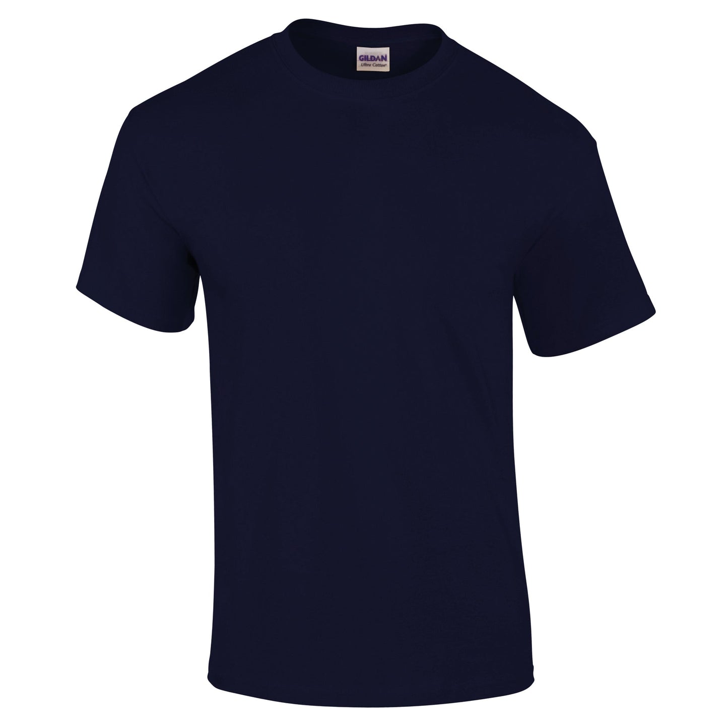 Gildan Ultra Cotton Adult T-Shirt Navy 100% Cotton Classic Fit Heavyweight Tee