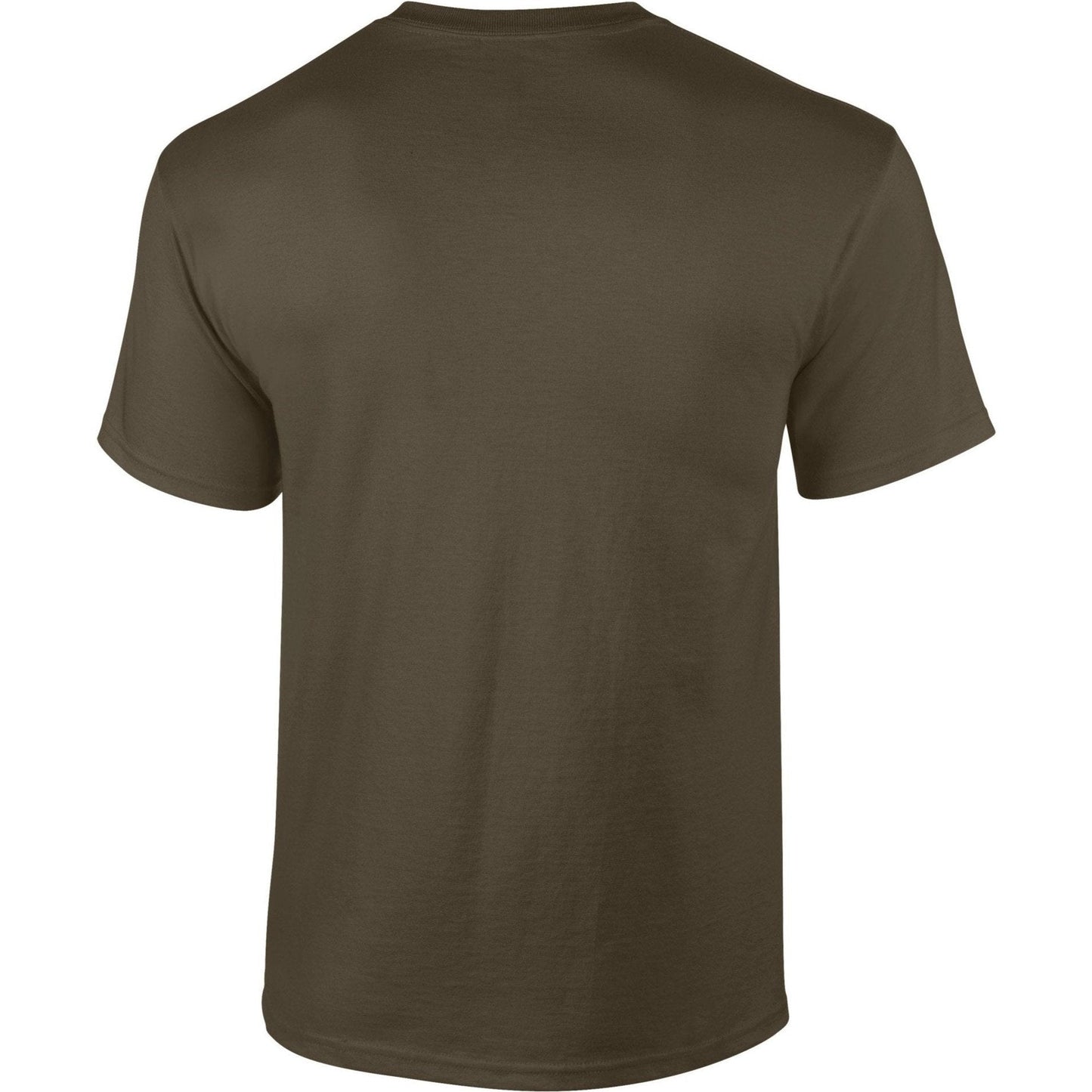 Gildan Ultra Cotton Adult T-Shirt Olive 100% Cotton Classic Fit Durable Tee