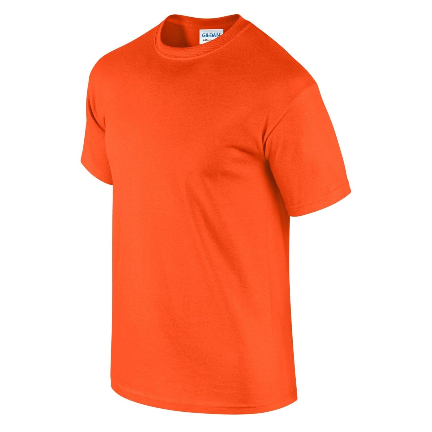 Gildan Ultra Cotton Adult T-Shirt Orange 100% Cotton Classic Fit Heavyweight