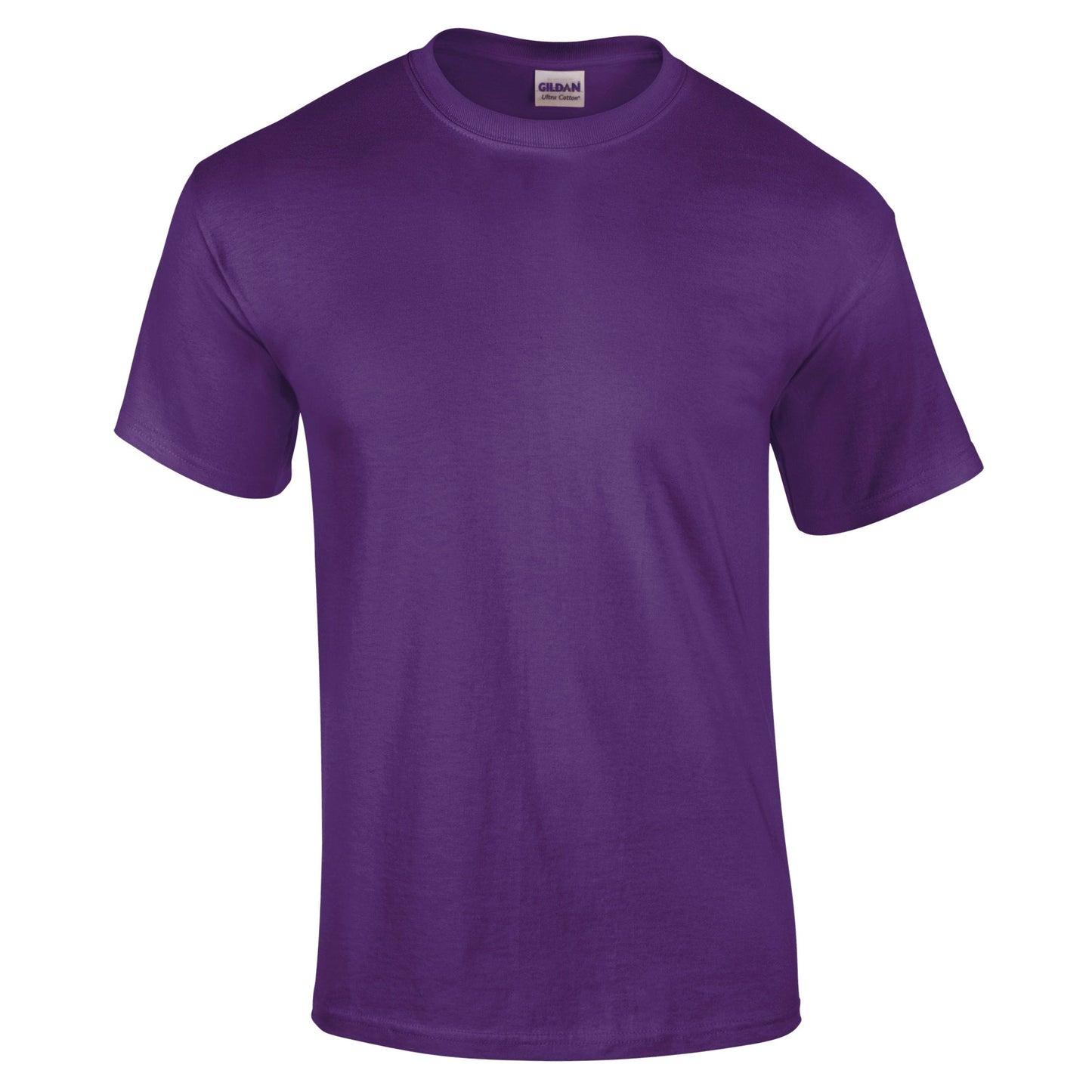 Gildan Ultra Cotton Adult T-Shirt Purple 100% Cotton Classic Fit Heavyweight