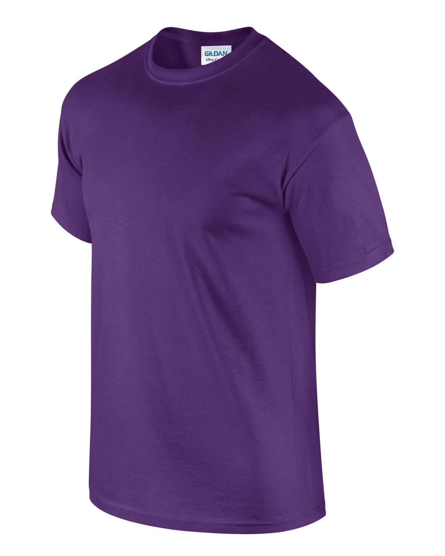 Gildan Ultra Cotton Adult T-Shirt Purple 100% Cotton Classic Fit Heavyweight