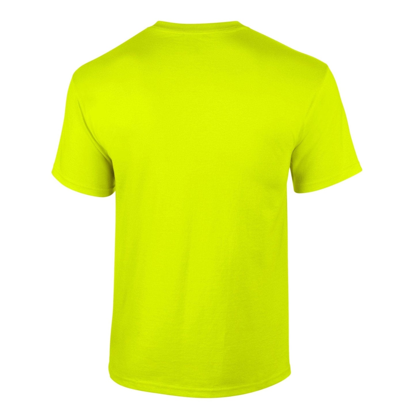 Gildan Ultra Cotton Adult T-Shirt Safety Green 100% Cotton Classic Fit