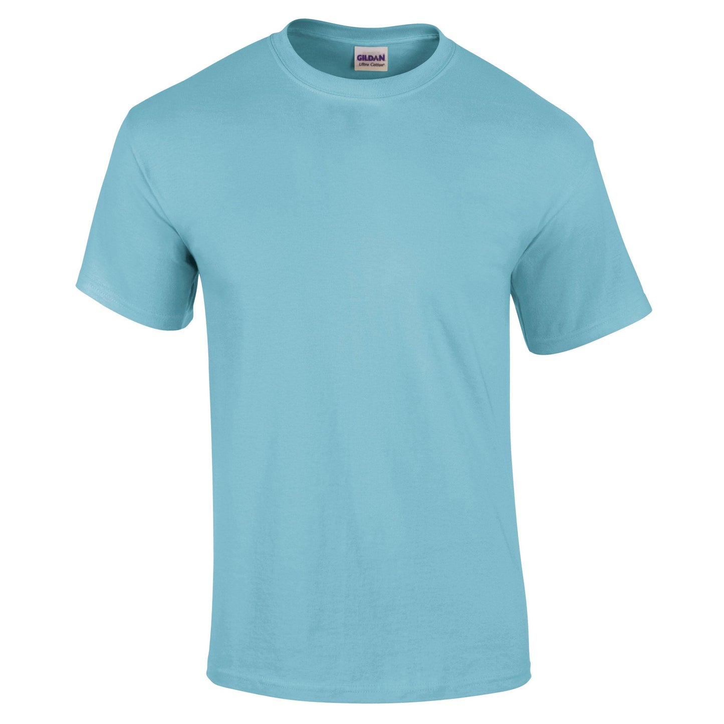 Gildan Ultra Cotton Adult T-Shirt Sky 100% Cotton Classic Fit Durable Tee