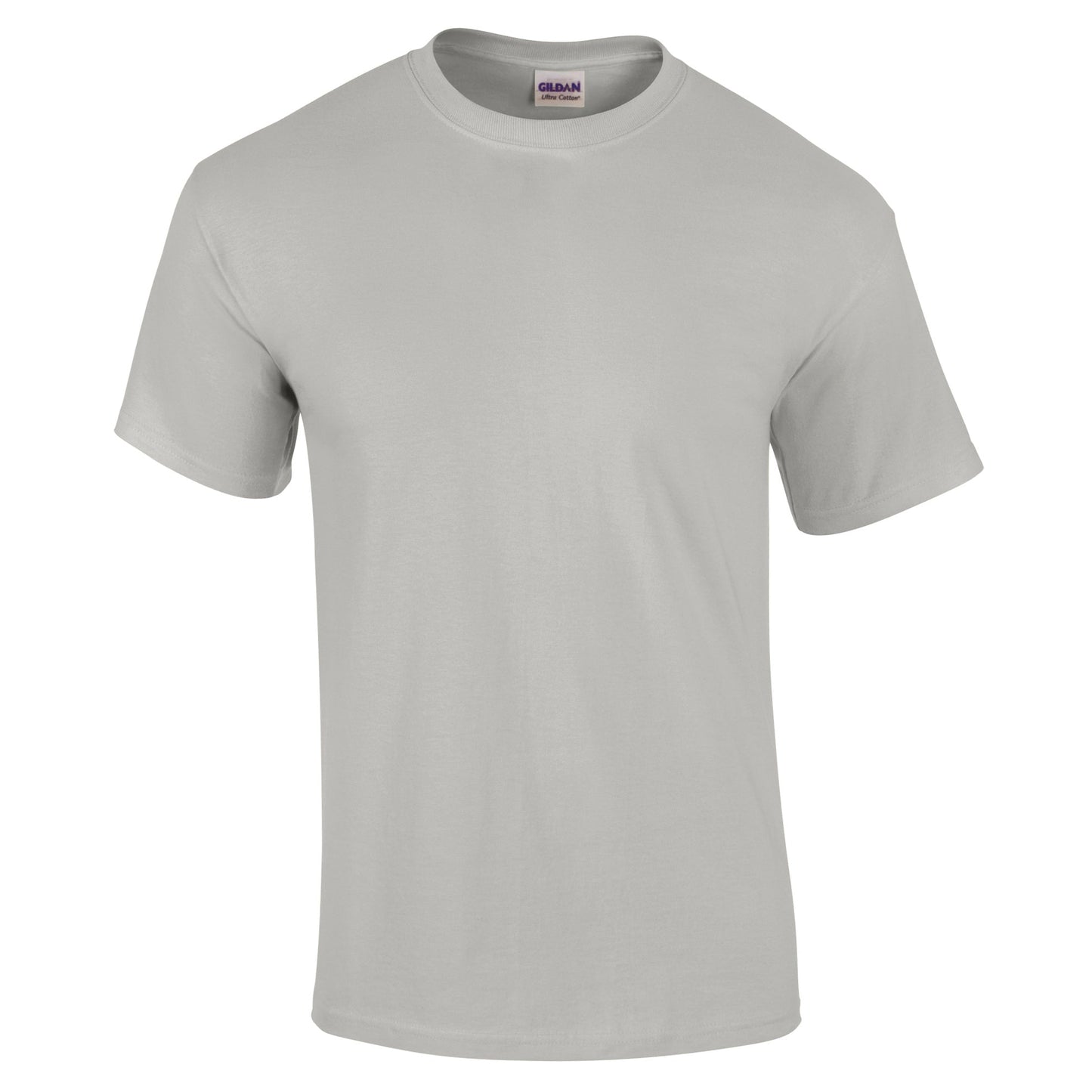 Gildan Ultra Cotton Adult T-Shirt Sport Grey 100% Cotton Classic Fit