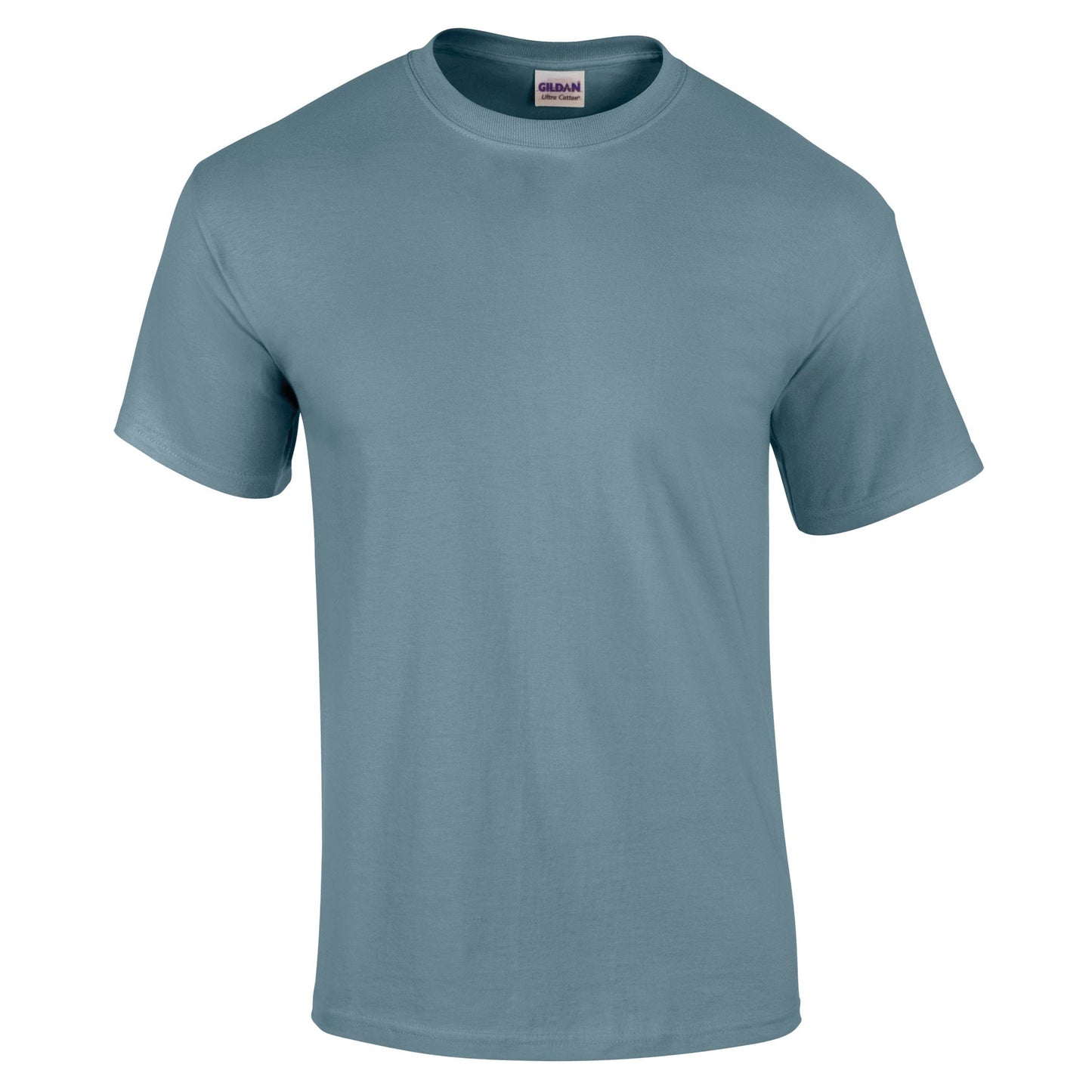 Gildan Ultra Cotton Adult T-Shirt Stone Blue 100% Cotton Classic Fit