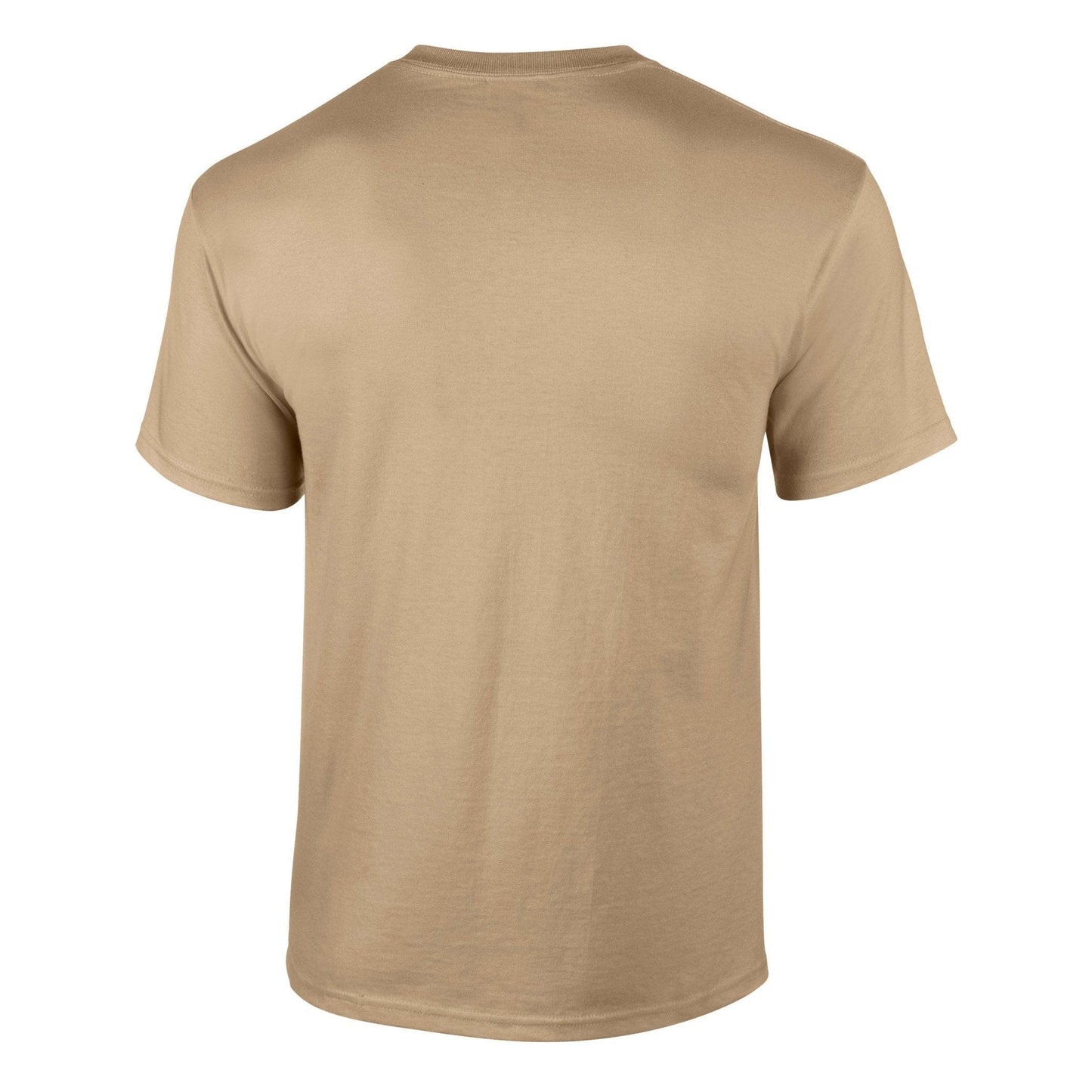 Gildan Ultra Cotton Adult T-Shirt Tan 100% Cotton Classic Fit Durable Tee