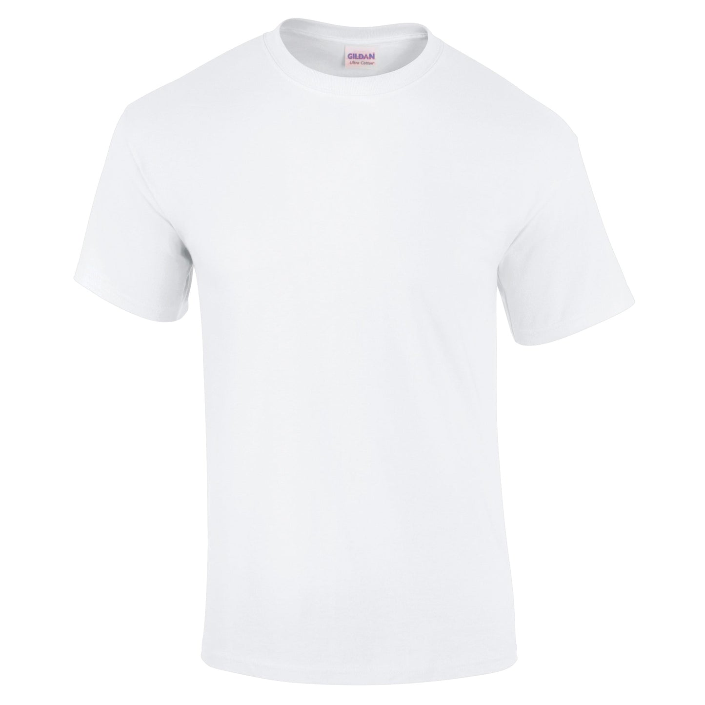 Gildan Ultra Cotton Adult T-Shirt White 100% Cotton Classic Fit Heavyweight Tee