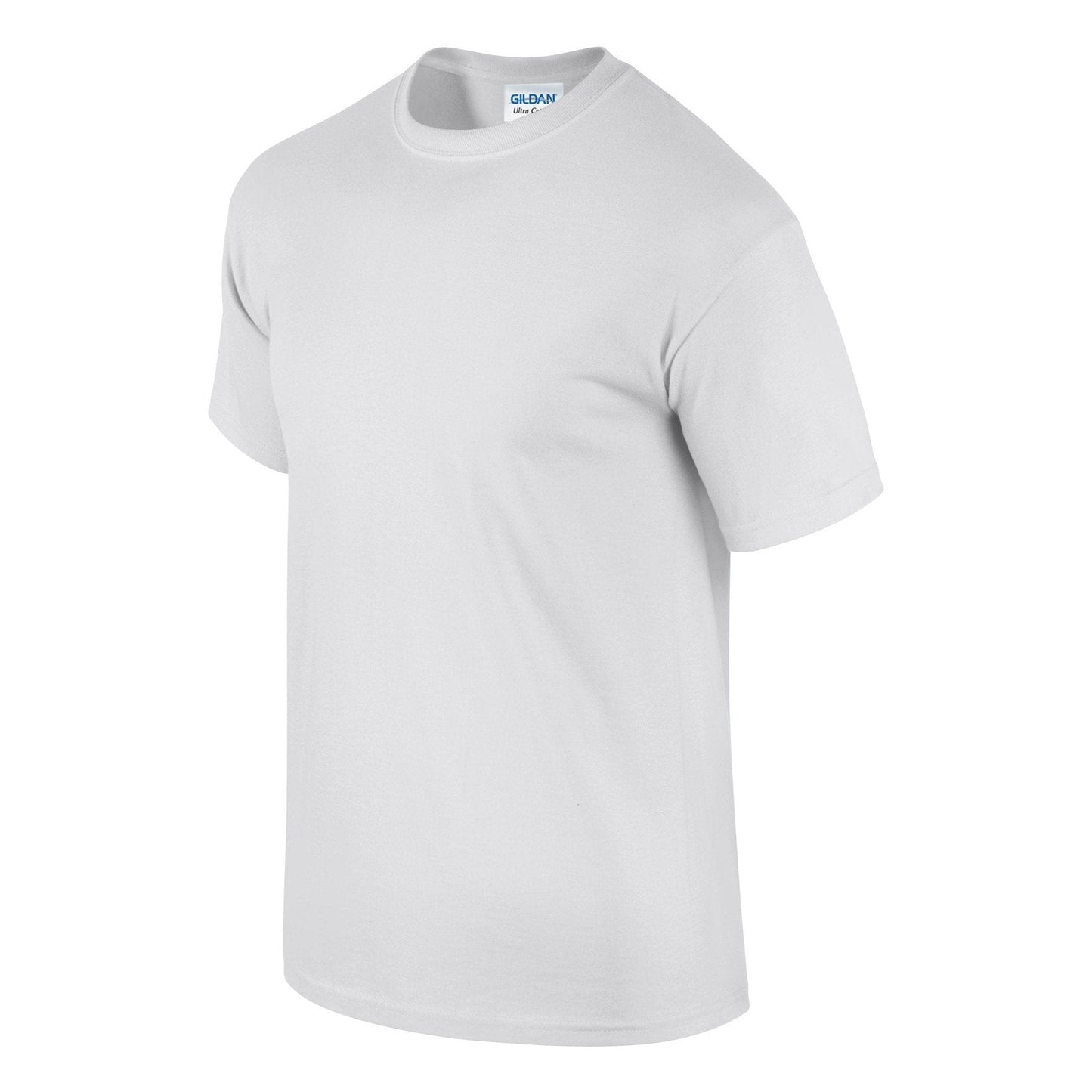 Gildan Ultra Cotton Adult T-Shirt White 100% Cotton Classic Fit Heavyweight Tee
