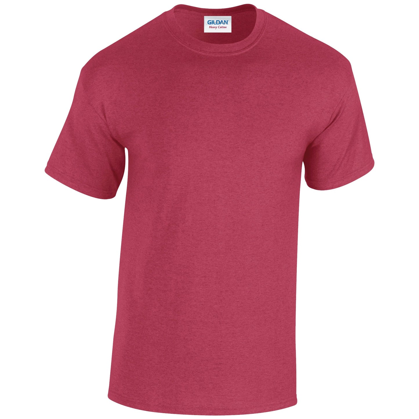 Gildan Heavy Cotton Adult T-Shirt Antique Cherry Red Soft Pre-Shrunk Jersey