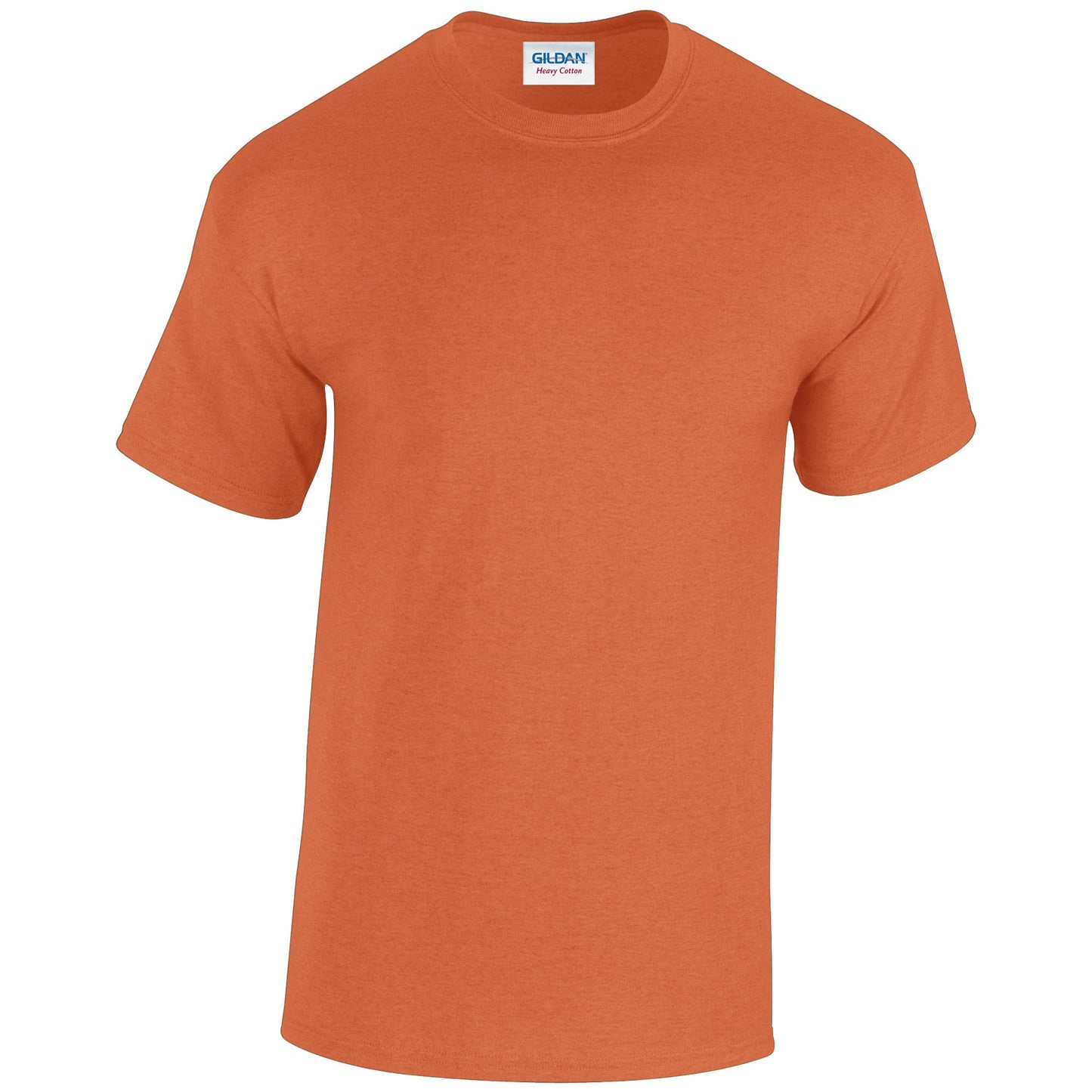 Gildan Heavy Cotton Adult T-Shirt Antique Orange 100% Cotton Pre-Shrunk Tee