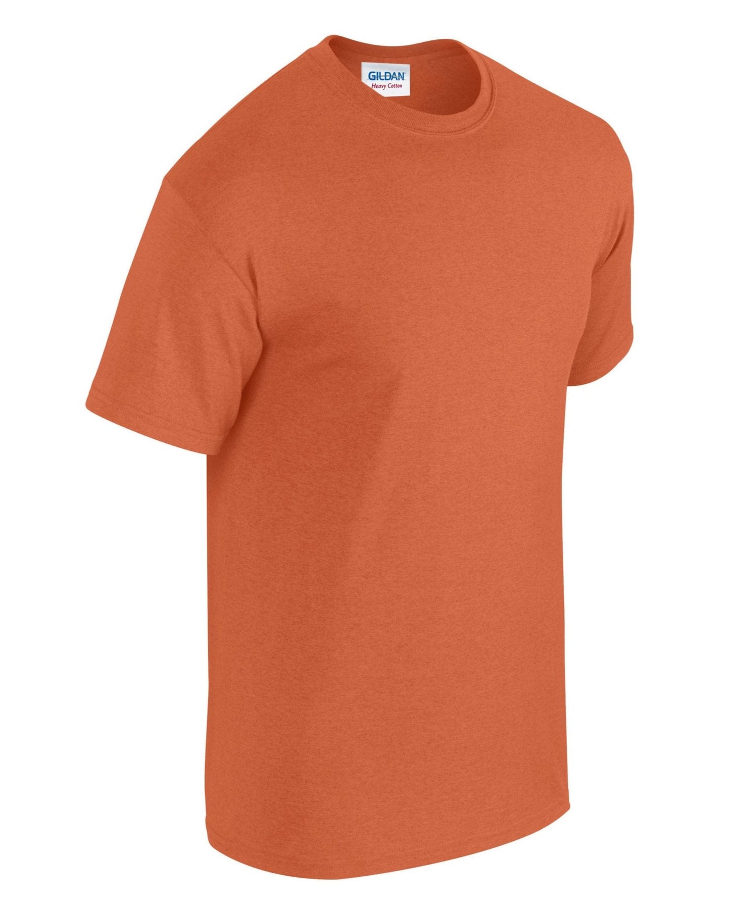 Gildan Heavy Cotton Adult T-Shirt Antique Orange 100% Cotton Pre-Shrunk Tee