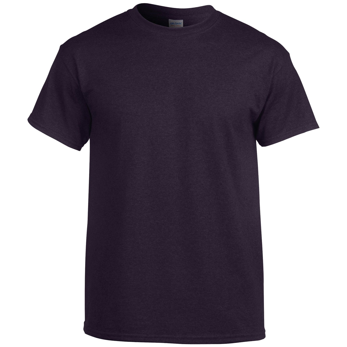 Gildan Heavy Cotton Adult T-Shirt Blackberry 100% Cotton Pre-Shrunk Tee
