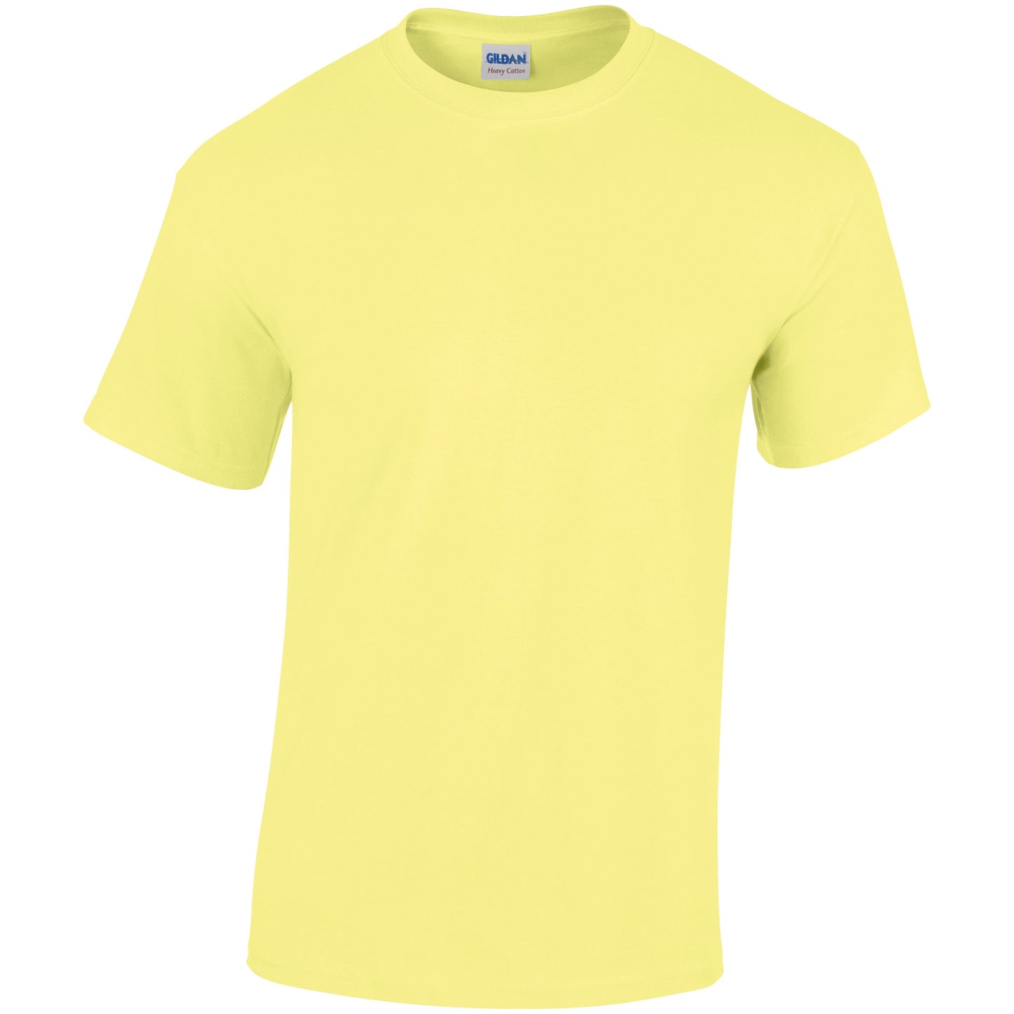 Gildan Heavy Cotton Adult T-Shirt Cornsilk 100% Cotton Pre-Shrunk Soft Tee